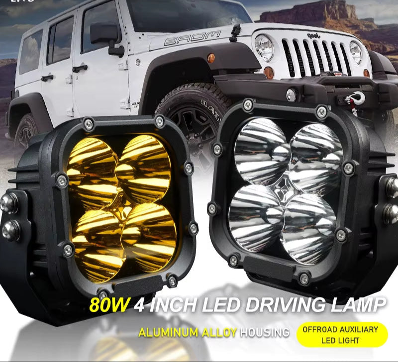 High Brightness Led Work Light Spotlight 4 Inch 40W Offroad LED Driving Lights for Trucks Car