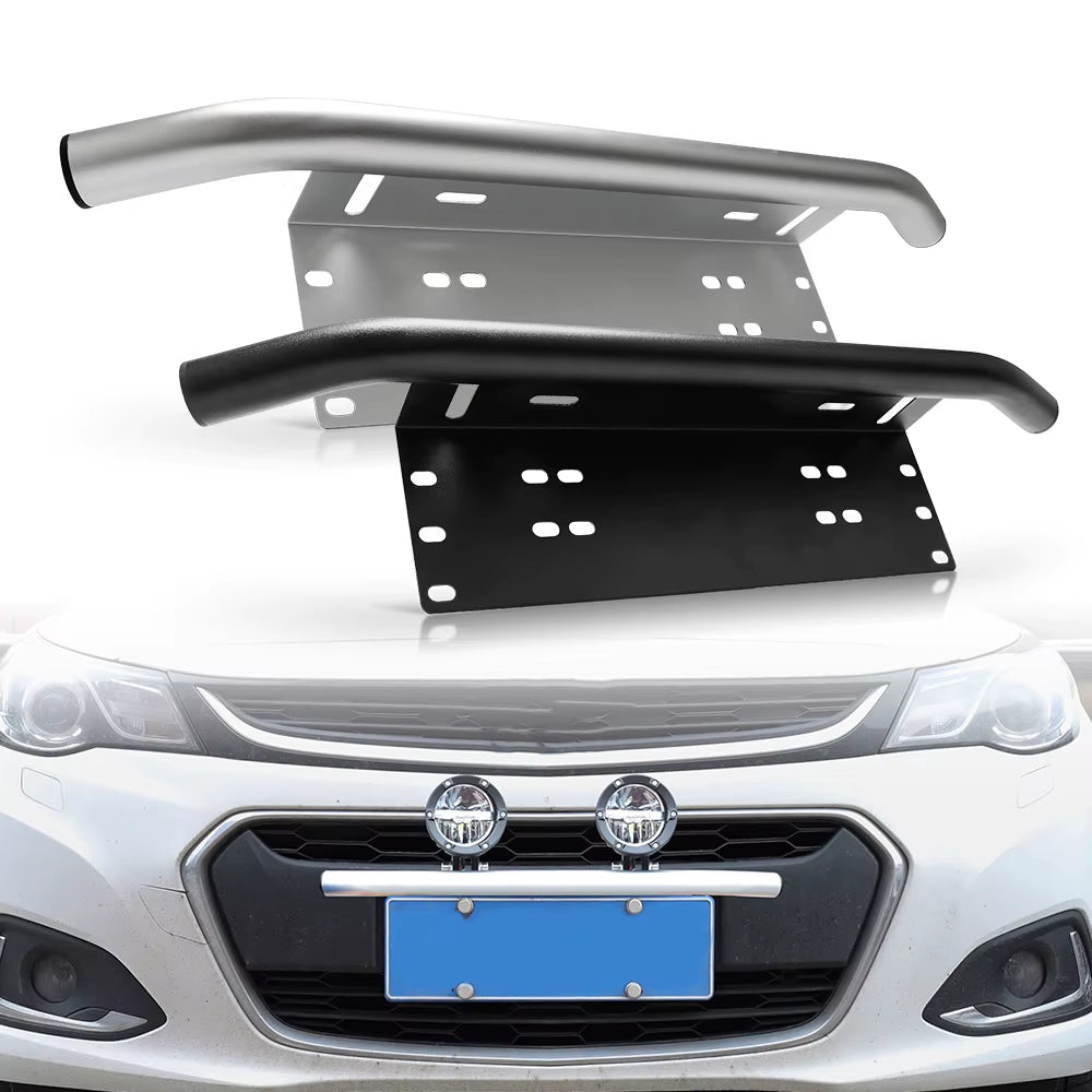 Auto Lighting System Offroad 4X4 Car Front Bumper Pole License Plate Holder 23 Inch Aluminum Mount Bracket for Led Light Bar