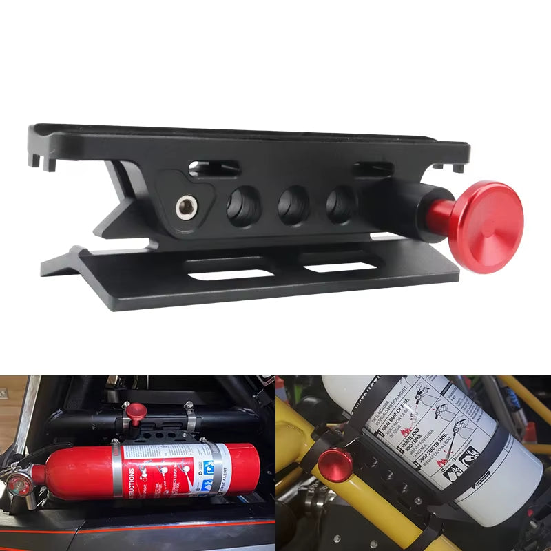 for Jeep UTV Polaris RZR Ranger Universal Adjustable On-Board Fire Extinguisher Mounting Belt Holder