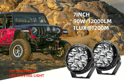 Frontline Lights Falkon 60W Universal IP67 Waterproof Auxiliary LED Driving Light 4WD 4x4 Offroad Car Bike