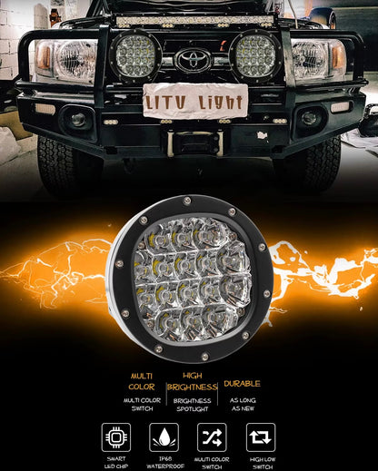 Frontline Lights Osprey 80W 5Inch Universal IP67 Waterproof Auxiliary LED Driving Light 4WD 4x4 Offroad Car Bike