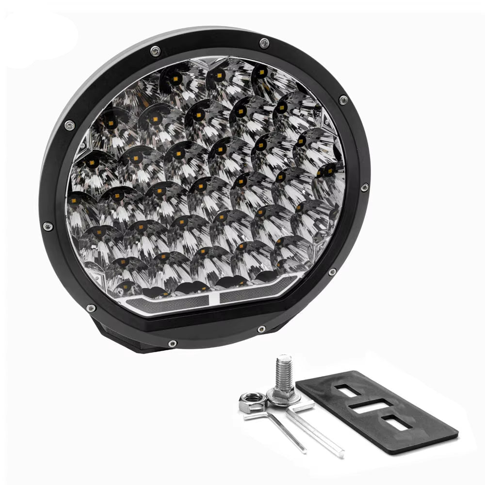 Powerful 160W LED Working Light, 9" LED Truck Headlight Ideal for 4X4 Offroad Driving