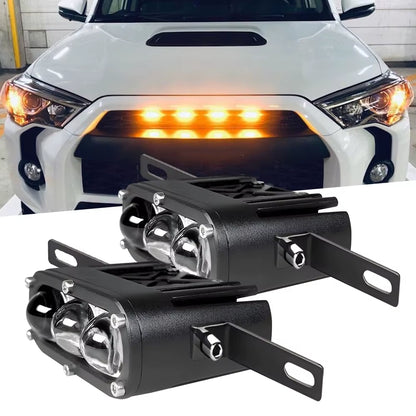 LED Grille Light White Yellow Color Underglow Lights Truck Grill Lights for 4Runner GMC Chevy Car SUV ATV