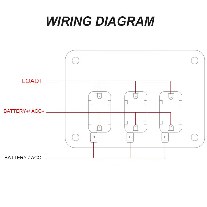 Red Cover Lighted Vehicle Waterproof ON-OFF Toggle Rocker Enging Start Racing Ignition Switch Panel