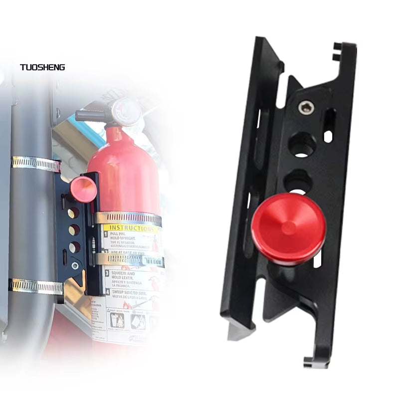 for Jeep UTV Polaris RZR Ranger Universal Adjustable On-Board Fire Extinguisher Mounting Belt Holder